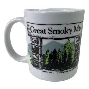 Great Smoky Mountains Bear w/Cubs Ceramic Souvenir Coffee Mug